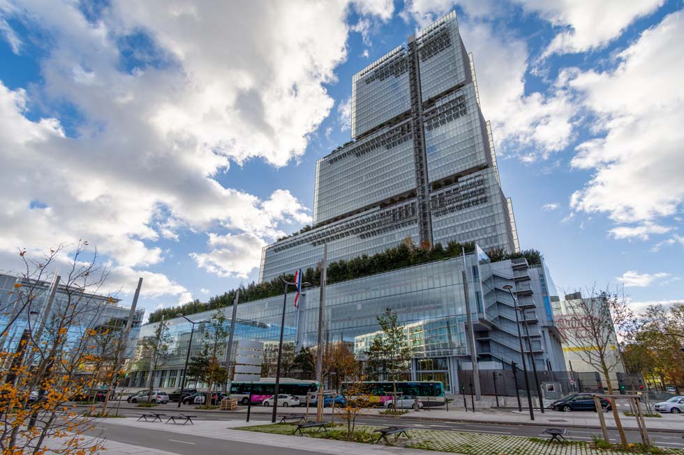 Paris, France - Vue extérieure du Tribunal de Paris